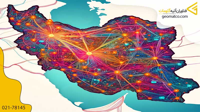 نقشه فیبر نوری  در ایران